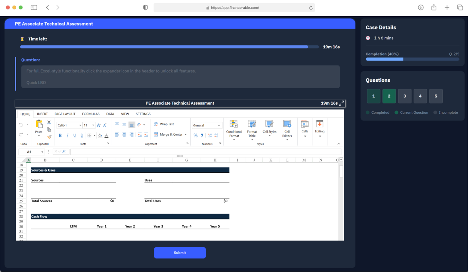 Assessment Interface
